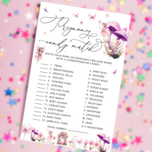 Papier Barre de bonbons de grossesse de fées   Jeu Baby s