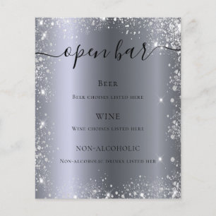 Papier Barre de script de la parties scintillant d'argent