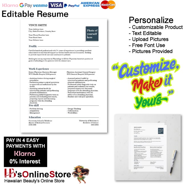 Papier Basic Resume Template Design Easy Photo Job Search (Basic Resume Template Design Easy Photo Job Search.)