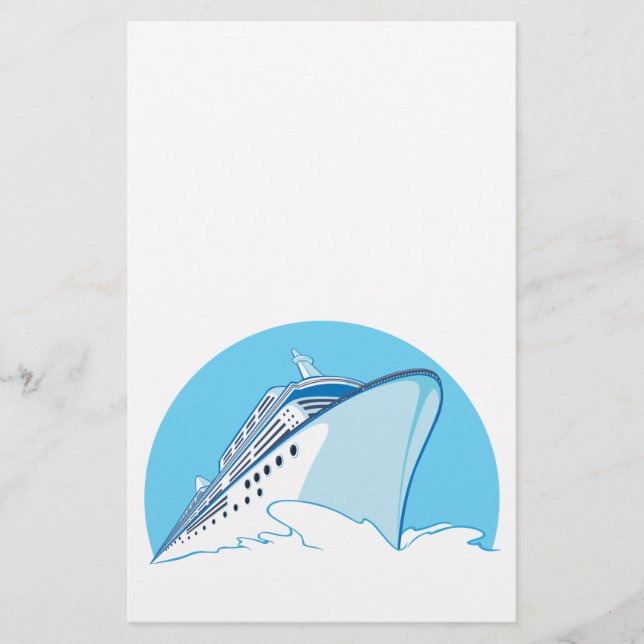 Papier Bateau de croisière (Devant)