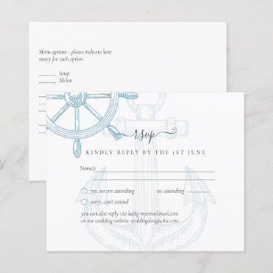 Papier Bateau Mariage Roue de Navire