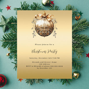 Papier Bauble or vintage Noël invitation
