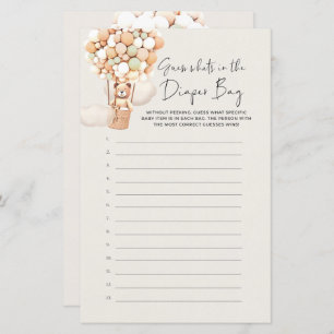 Papier Bear Baby Game - Devinez ce qu'il y a dans le sac 