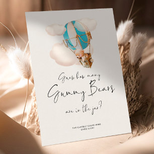 Papier Bear Baby shower Game - Combien D'Ours Gummy Bears