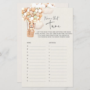 Papier Bear Baby shower Game - Nom That Tune!