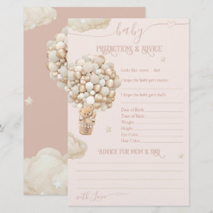 Papier Bear Balloons Bearly Wait Baby Girl Douche Jeu