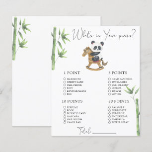 Papier Bear Panda - Whats in your purs game