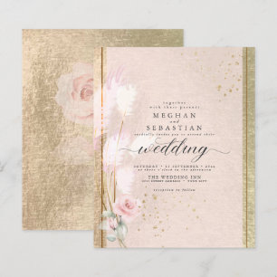 Papier Beau budget Blush Rosegold Pampas Grass
