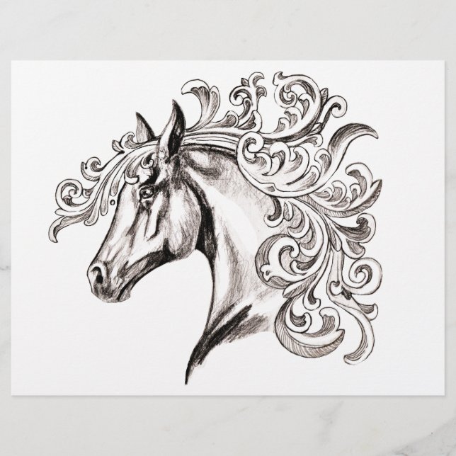Papier beau cheval (Devant)