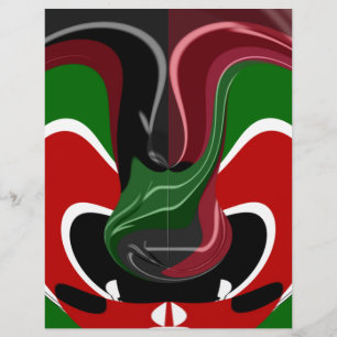 Papier Beau drapeau Extraordinaire au Kenya : Art Moderne
