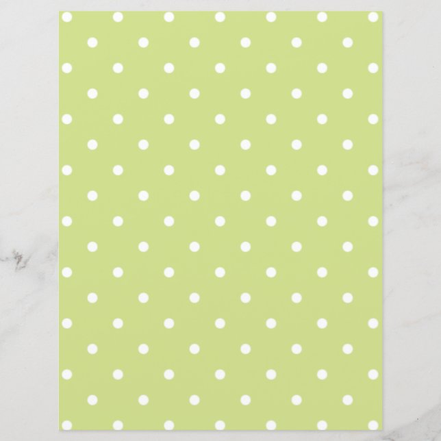 Papier Beau Livre de Pois Lime Green (Devant)