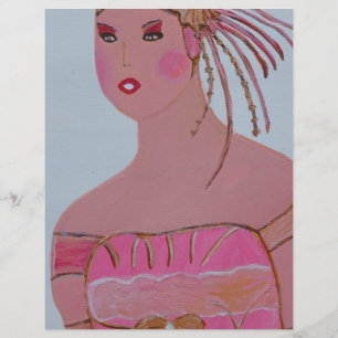Papier Beautiful Lady 3