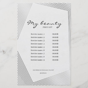 Papier Beauty Salon Lines Cadre Prix
