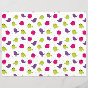 Papier Beaux oiseaux colorés