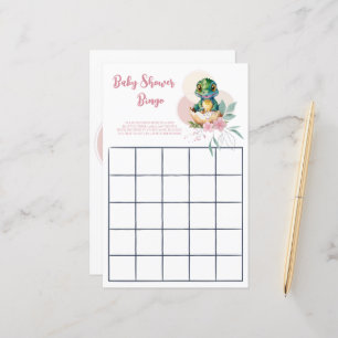 Papier Bébé Alligator Hatching Floral Bingo Jeu
