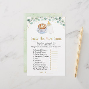 Papier Bébé Brasse Du Café Devinez Le Jeu De Prix
