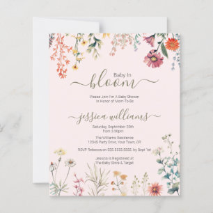 Papier Bébé de Budget en Fleur Sauge de Bébé aux Fleurs S
