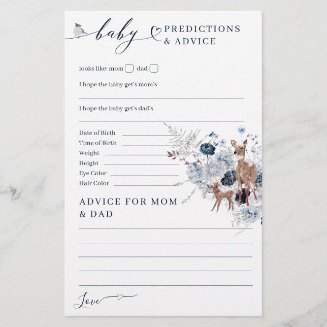 Papier Bébé froid à l'extérieur du Baby shower d'hiver Je (Devant)