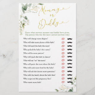 Papier Bébé géométrique verdoyant en Fleur maman ou papa