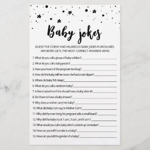 Papier Bébé plaisanteries jeu de Baby shower avec réponse