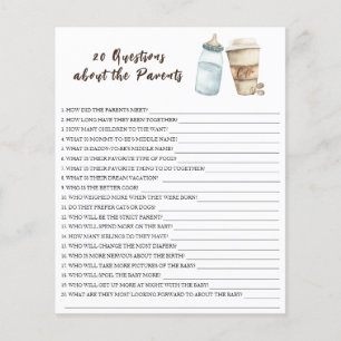 Papier Bébé prépare du café - 20 questions sur les parent