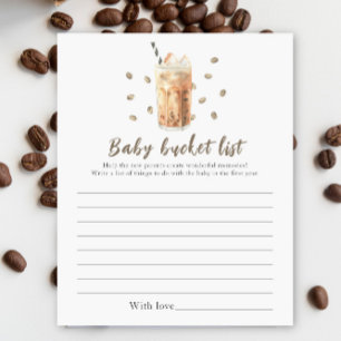 Papier Bébé prépare du café glacé - Liste de choses à fai