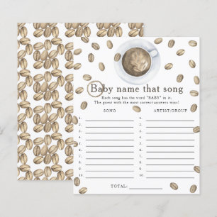 Papier Bébé prépare du café - Jeu de devinette de chanson
