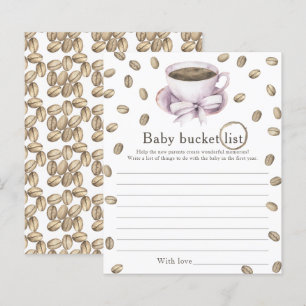 Papier Bébé prépare du café - Liste de choses à faire pou