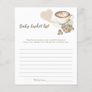 Papier Bébé prépare du café - Liste de choses à faire pou