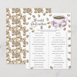 Papier Bébé prépare du café. Préfèrerait-elle