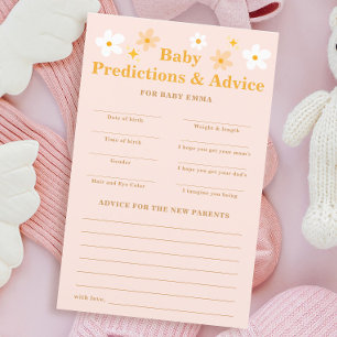 Papier Bébé rose En Fleur Bébé Prédictions Conseils Jeu