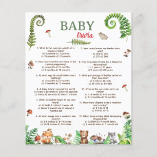 Papier Bébé trivia bois animal design jeu