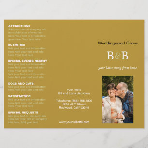 Papier Bed & Breakfast Gold 🏡 Triple Publicité