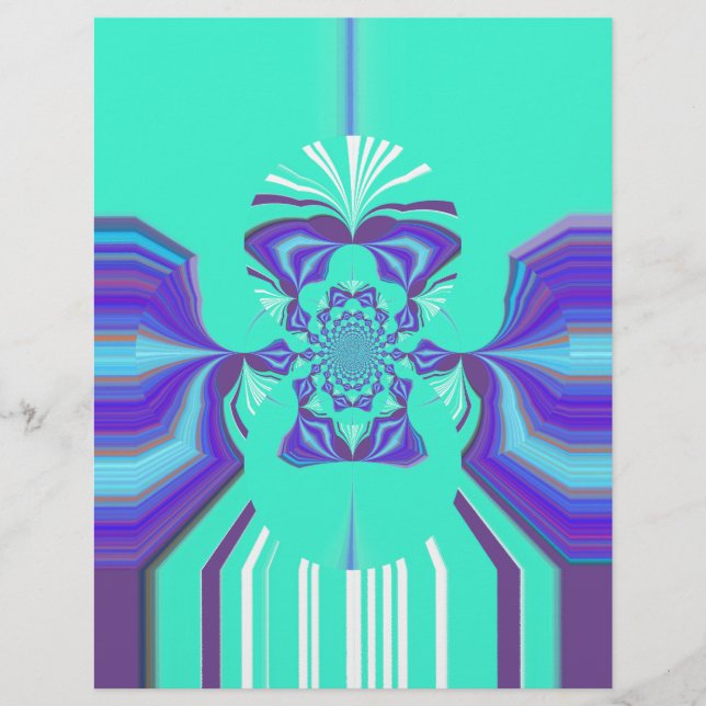 Papier Belle couleur vectorielle bleu cyan cyan iridescen (Devant)