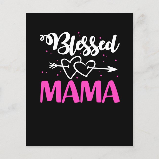 Papier Béni Mama Fier Mère | Cadeau mignon (Devant)