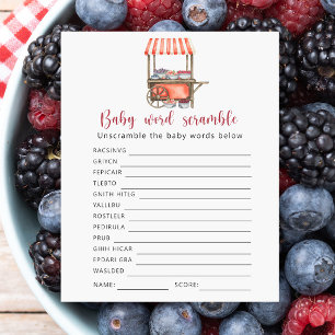 Papier Berry - Jeu de mots mêlés pour bébé