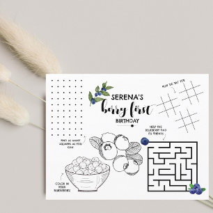 Papier Berry Premier anniversaire   Activités pour enfant