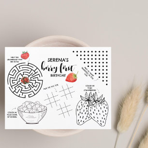 Papier Berry Premier anniversaire Fraise d'activité pou