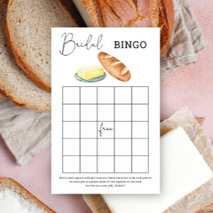 Papier Beurre ensemble douche nuptiale jeu de bingo