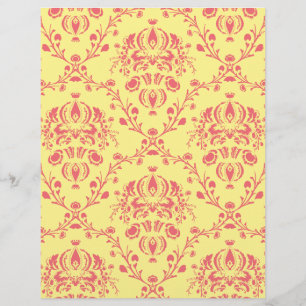 Papier Beurre et canneberge Damas
