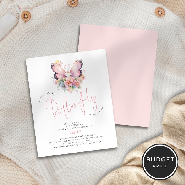 Papier Beurre sucré budgétaire en route Baby shower flora (Créateur téléchargé)