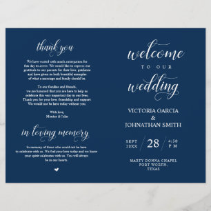 Papier Bienvenue à notre cérémonie Mariage