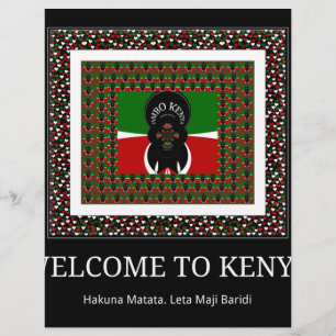 Papier Bienvenue au Kenya et rendez-le beau à la kenyane