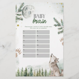 Papier Bienvenue dans le Pack Forest Wolf Baby Brain Game