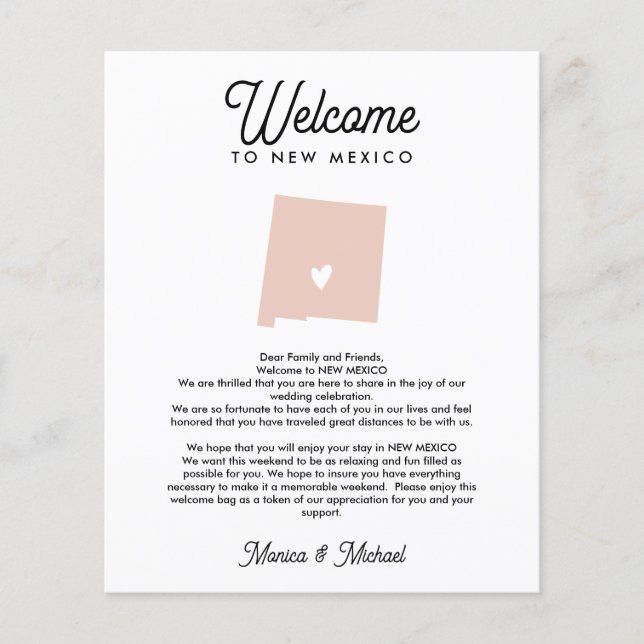 Papier Bienvenue dans NOUVELLE Lettre MEXIQUE & Itinérair (Devant)