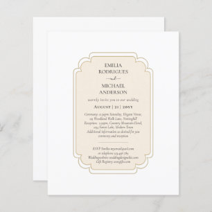 Papier Bilingue Espagnol Boda Mariage Budget