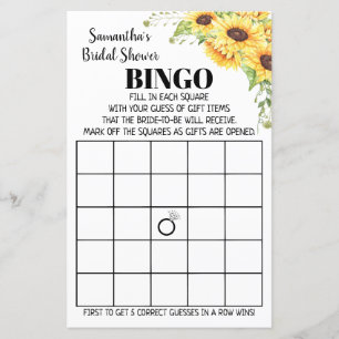 Papier Bingo anglais espagnol Brive jeu tournesol
