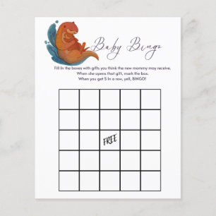 Papier Bingo babyshower jeu Sea Otter thème