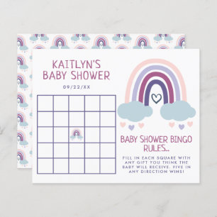 Papier Bingo de Baby shower de Little Rainbow