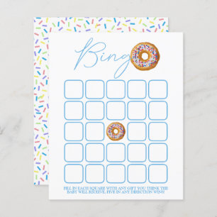 Papier Bingo du Baby shower de l'arrosage de donut